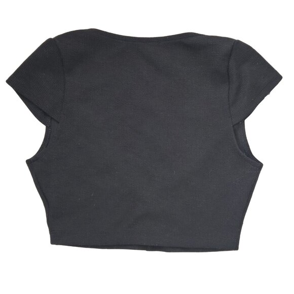 3/$25 Little Black Crop Top XXS - Picture 3 of 4